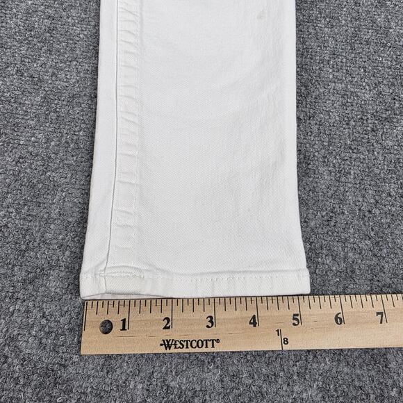 True Religion Jeans Womens 31 White Casey Low Rise Skinny Stretch Denim USA - Picture 7 of 16
